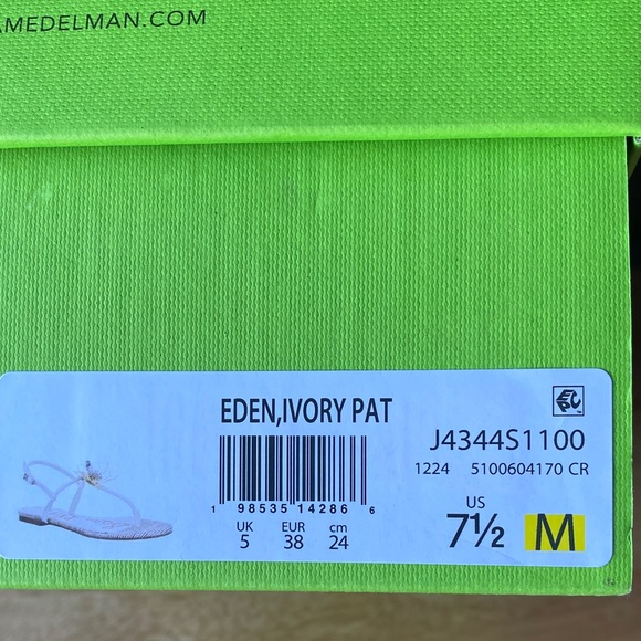 Sam Edelman Cream and Gold Floral Sandals - Picture 15 of 15